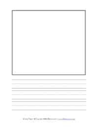 Free 2nd grade writing template this is front back and they can use as many as they need to complete. Primary Handwriting Paper All Kids Network