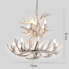 Pure White Deer Antler Chandelier 8 4 Two Tiers Pendant Lights Buyantlerchandelier Com