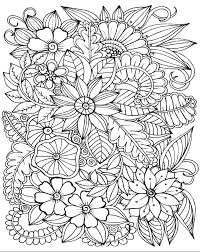 Calyspo coloring card flowers and butterflies mandala. Stress Relief Simple Coloring Pages Novocom Top