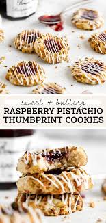 Raspberry Pistachio Thumbprint Cookies In 2020 Christmas Recipes Easy Christmas Baking Recipes Fun Baking Recipes