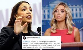 Fox news has cut away from a briefing held by the white house press secretary, kayleigh mcenany, during which she repeated donald trump's refusal to accept defeat in the presidential election and. Aoc Accuses Kayleigh Mcenanay Of Racism Daily Mail Online