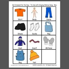 Froggy gets dressed provides you with a great opportunity to talk to your children about clothing, body parts and the seasons/weather. Getting Dressed Lessonpix Search Results
