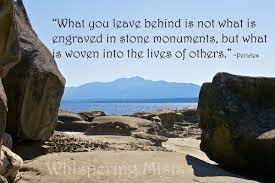 Explore our collection of motivational and famous quotes by authors you know and love. What You Leave Behind Quote Grief Quotes Wise Words Quotes The Lives Of Others