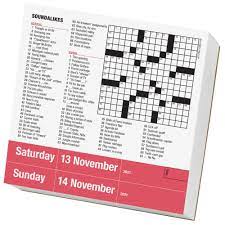Answers for the crossword clue: Mensa Crossword Desk Calendar Calendars Com