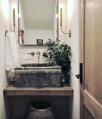 Love This Powder Room Situation Via Ericolsendesign Interiors Instahome Vscohome Decor Home Ho Rustic Powder Room Modern Powder Rooms Powder Room Small