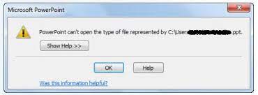 I'm using ppt 2003 any help much appreciated 3 BÆ°á»c Ä'Æ¡n Giáº£n Kháº¯c Phá»¥c Lá»i Powerpoint Can T Open The Type ThÆ° Viá»n HÆ°á»ng Dáº«n