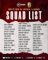 The british & irish lions are a rugby union team selected from players eligible for the national teams of england, ireland, scotland and wal. Rugby On Bt Sport On Twitter It S Official Your 2021 British And Irish Lions Squad To Tour South Africa