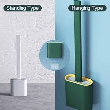 Shop through a wide selection of toilet bowls at amazon.com. Silicone Flex Toilet Brush With Holder Non Slip Long Handle Toilet Bowl Cleaner Brush Standing Holder Wall Mounted Cleaning Brush Silicone Toilet Brush Walmart Com Walmart Com