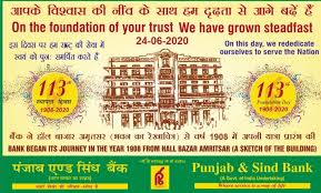 Punjab & sind bank opened on the bse at ₹ 20.35, inching to an intra day high of ₹ 20.40 and an intra day low of ₹ 19.95, in the trading session today. Punjab Sind Bank On Twitter Punjab Sind Bank Celebrates 113th Foundation Day Dfs India Finminindia Chiefiba