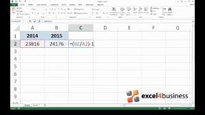 You've heard the saying, don't reinvent the wheel, and in order to 'program' a cell to execute a formula to find percentage, begin by typing the = sign. How To Calculate Percent Change In Excel Youtube