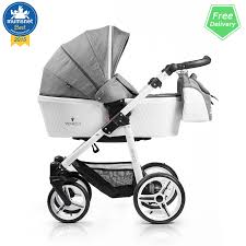 Venicci Pure Denim Grey Prestige Edition Travel System 3in1 Stroller Baby Strollers Baby Car Seats