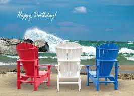 Birthday Patriotic Colored Adirondack Chairs On Beach With Wave Card Ad Ad Colored Adirondack Birthday Crashing Waves Adirondack Adirondack Chairs