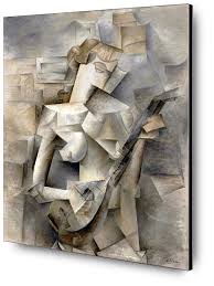 It was an ingenious family. Girl With A Mandolin Pablo Picasso 1910 Aluminium Montage Von Aux Beaux Arts
