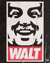 Look at this silly thing I made. It's like if Obey giant did a Walt Disney  version. I'm forever inspired by street art and taking things that maybe  don't match and incorporating