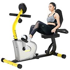 4.6 out of 5 stars. Buy Pooboo Magnetic Recumbent Exercise Bike For Adults Seniors Indoor Stationary Cycling Bike With Adjustable Resistance Comfortable Seat Lcd Monitor Transport Wheels For Home Use Online In Kuwait B08mqb61fs