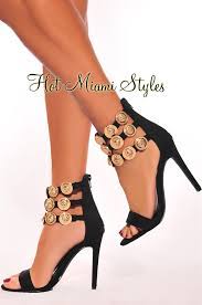 We did not find results for: Black Gold Victorian Studded Strappy High Heels