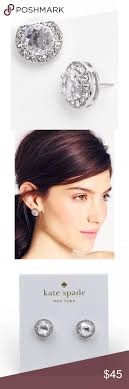 SOLD Kate Spade Basket Pave Stud Earrings