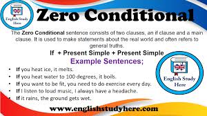  match the clauses below. Zero Conditional English Study Here