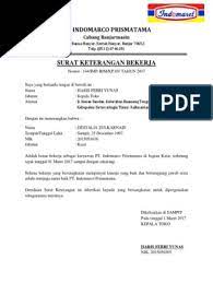 Check spelling or type a new query. Surat Keterangan Kerja