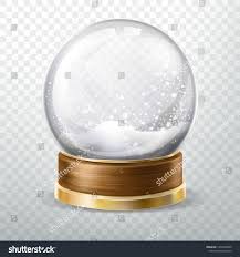 Realistic Glass Ball With Fallen Snow Snowfall Inside Isolated On Transparent Background Crystal Globe Or Sphere Design Element X Globe Purple Lighting Snow