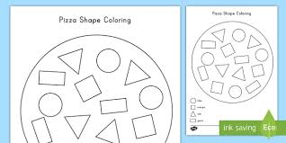 All of our coloring pages are free. Pizza Shape Math Coloring Activity Math Resources Twinkl