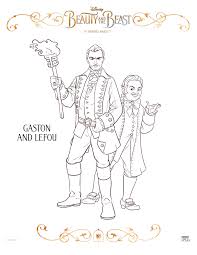 Printable ducktales coloring pages of 2017. Disney Beauty And The Beast Gaston And Lefou Coloring Page Mama Likes This