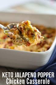 If you like cilantro and green onions, both are a great topping for added flavor. The Ultimate Jalapeno Popper Chicken Casserole Keto Recipe Kasey Trenum