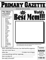 Worlds Best Mom A Mother S Day Activities Best Mom Mom Day