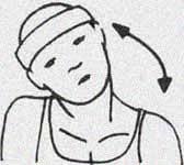 Resultado de imagen de Estira el cuello con movimiento de rotaciÃ³n.