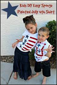 Get your kids white polo from the closet. Diy 4th Of July Clothing And Accessories The Idea Room