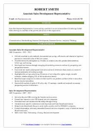 However, successful sales resumes all have the same structure. Sales Development Representative Resume Samples Qwikresume