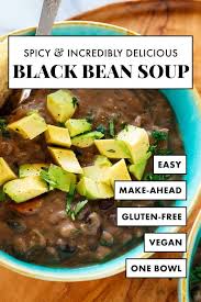 Black Bean Soup With Canned Beans Spicy Black Bean Soup Recipe With Images Black Bean Soup Recipe Black Bean Soup Recipes