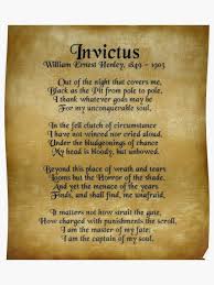 Invictus Ernest Henley Poem On Parchment Poster By Irisangel Poems Kids Poems Healing Quotes