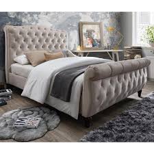Upholstered platform bed king with footboard tv stands. Generation Trade Beds Laura 1105 King Upholstered Platform Bed King From Bratton S Furniture Mattress