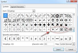 It is important to remember that each font has a different set of special characters. Where Is The Check Mark Symbol In Excel 2007 2010 2013 2016 2019 And 365