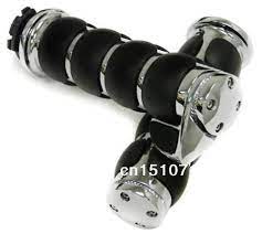 Chrome 1 25mm Handlebar Throttle Boss Hand Grips For Honda Vtx Shadow Vt Harley Softail Dyna Sportster Electra Gli Harley Softail Harley Handlebars Handlebar