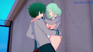 My Hero Academia - Toru Hagakure fucks with Izuku Midoriya on the school  rooftop