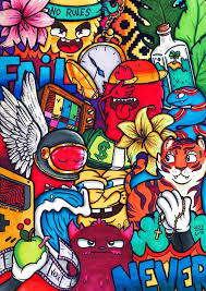 Image Of No Rules Full Page Doodle Limited Edition Signed Embossed Kladdkonst Doodle Ritningar Graffiti Art