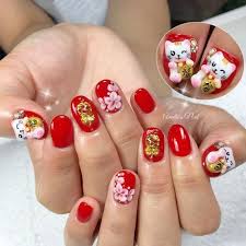 Chinese New Year Nails New Year S Nails Fun Nail Colors New Years Nail Art