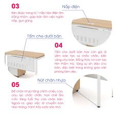 SMLIFE | Bàn Mặt Gỗ Chân Sắt Văn Phòng Hiện đại TM4040UYS