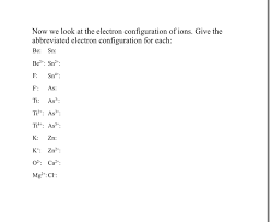 Hydrocarbon nomenclature from electron configuration practice worksheet answer key, source: Solved Electron Configuration Some Practice Problems Do N Chegg Com