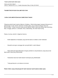 Larva akan menetas dan buah itu akan menjadi rosak. Tanam Pokok Buah Dalam Pasu Pdf
