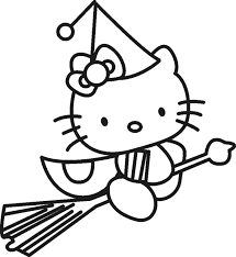 Hello Kitty Little Witch Coloring Pages 600x652 Gif 600 652 Witch Coloring Pages Kitty Coloring Halloween Coloring Pages