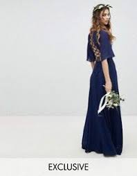 Tfnc High Neck Maxi Bridesmaid Dress With Fishtail Navy Bridesmaid Dresses Maxi Bridesmaid Dresses Bridesmaid Dresses