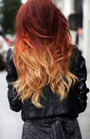 Tie And Dye Roux Sur Cheveux Rouges Le Blog D La Petite Eva Red Ombre Hair Hair Styles Hair Color Red Ombre