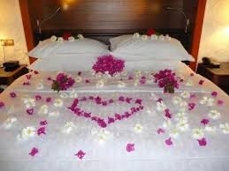 First Night Room Decoration Google Search Bedroom Night Honeymoon Bed Flower Bedroom