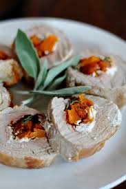 Looking for ideas for your paleo christmas dinner? Goat Cheese Sweet Potato And Sage Stuffed Pork Tenderloin Thekittchen Stuffed Pork Tenderloin Christmas Food Dinner Pork Recipes