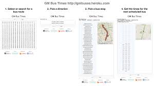 two transport applications gm bus times and nextbus