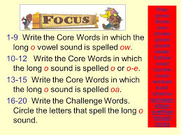 Spelling The Long O Sound Ppt Video Online Download