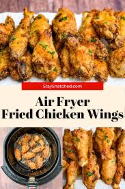 Crispy Air Fryer Fried Chicken Wings In 2020 Air Fryer Fried Chicken Air Fryer Dinner Recipes Gluten Free Chicken Wings